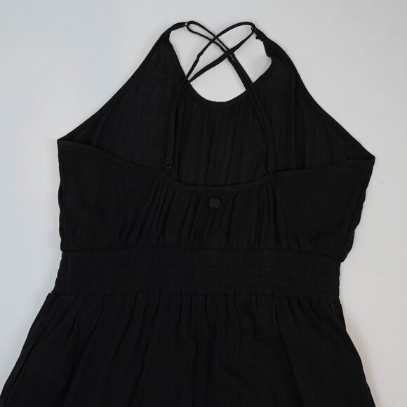 prAna Fernie Wide Leg Jumpsuit Black - Size Large - Picture 4 of 8